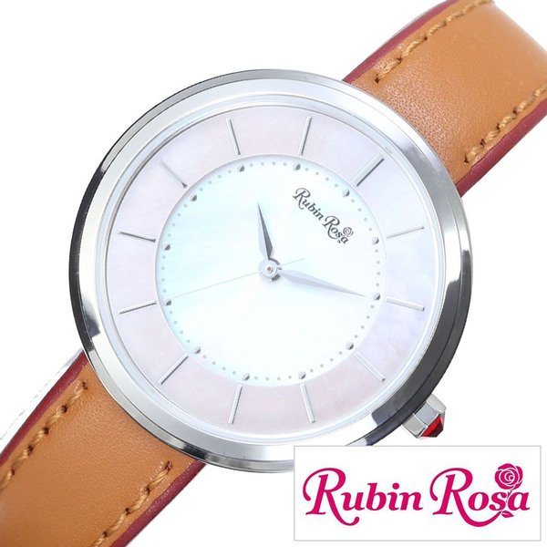 ルビンローザ腕時計 RubinRosa時計 Rubin Rosa 腕時計 ルビン ローザ 時計 R060 ホワイト R060SWHBR