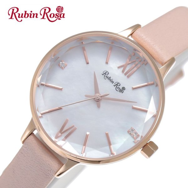ルビンローザ 腕時計 RubinRosa 時計 レディース 腕時計 蝶貝 パール R203PPK