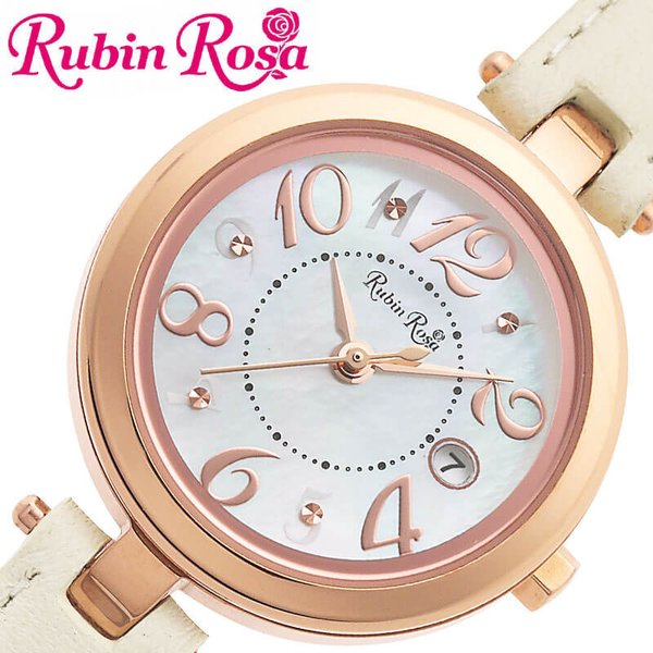 RubinRosa 腕時計 ルビンローザ 時計 レディース 腕時計 ホワイト R220SOLPWH