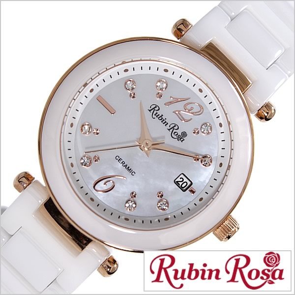 ルビン ローザ 腕時計 Rubin Rosa 時計 R307PWHMOP レディース