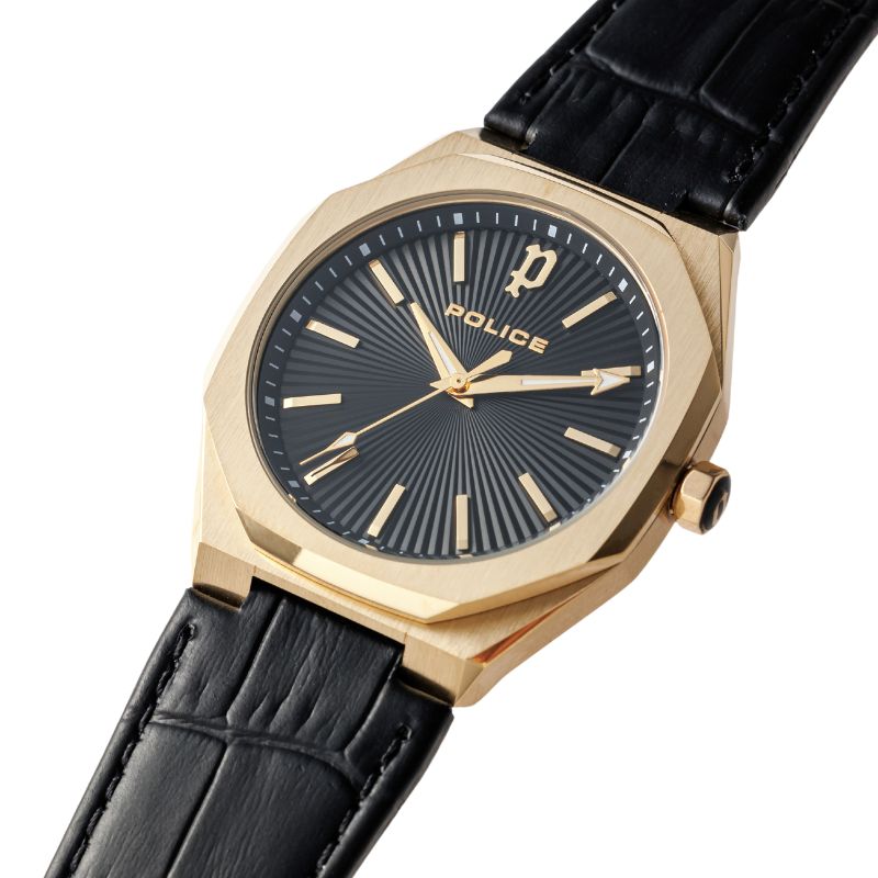 POLICE（ポリス） 腕時計 時計 レインガ REINGA ブラック 男性 向け
