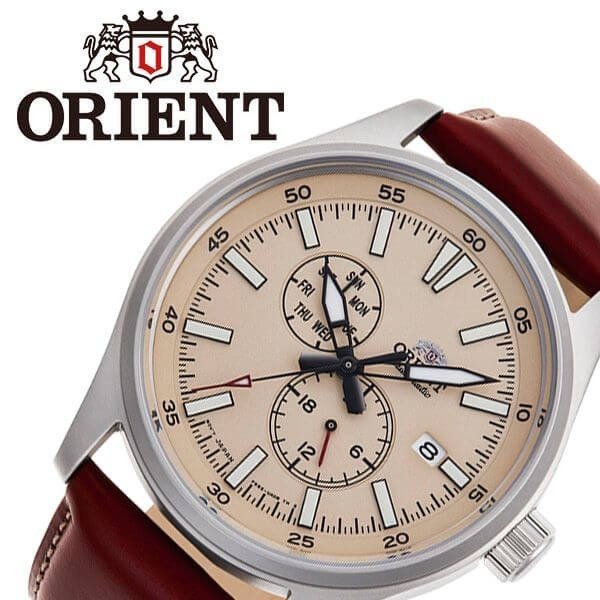 オリエント 腕時計 ORIENT 時計 スポーツ SPORTS メンズ ベージュ RN-AK0405Y