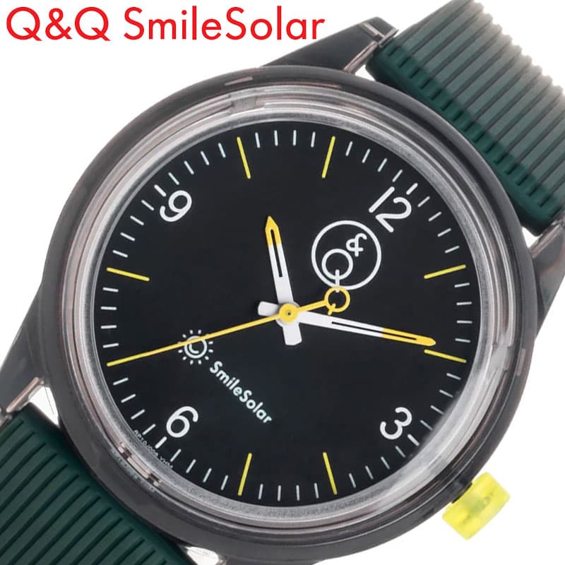 シチズン 腕時計 Q&Q 時計 CITIZEN ソーラー 防水 軽い スマイルソーラー Smile Solar 旅する時計 深緑 贈り物 小さい キッズ レディース RP10-006｜hstyle