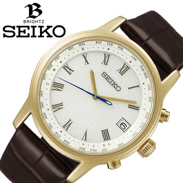 セイコー 腕時計 SEIKO 時計ブライツ ビスポークテーラーディトーズ 限定モデル BRIGHTZ メンズ ホワイト  SAGZ102