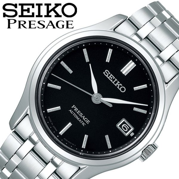 セイコー 腕時計 自動巻 SEIKO 時計 プレザージュ PRESAGE メンズ ブラック  SARY149