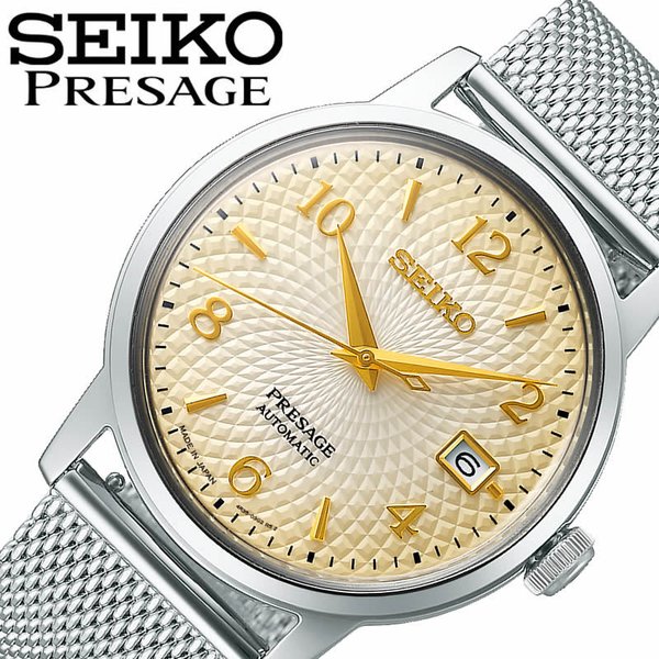 SEIKO 腕時計 セイコー 時計 プレザージュ Presage Journey Cocktail Time メンズ ホワイトグラデーション SARY177