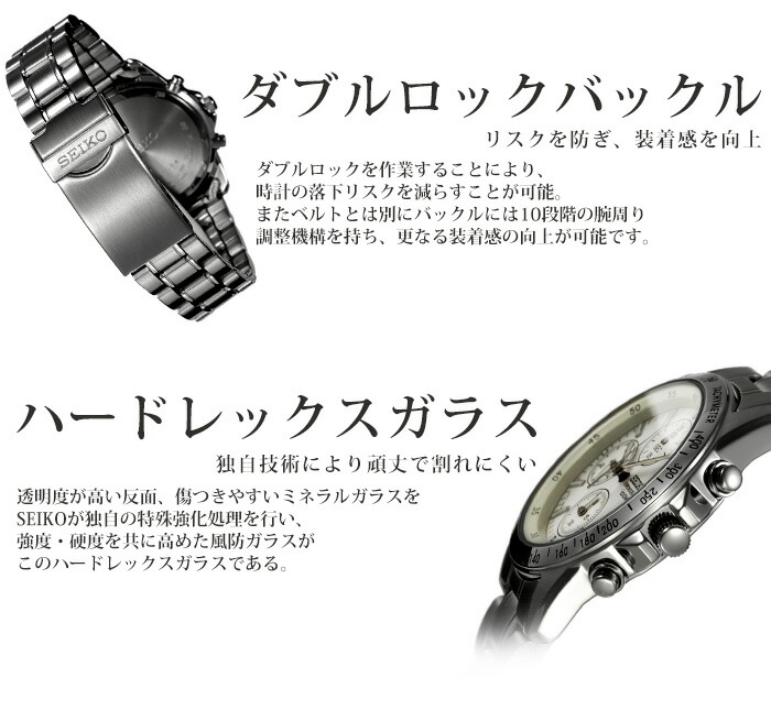 ＼2種のベルトが楽しめる!!当店限定カスタムセイコー／セイコー 時計 SEIKO 腕時計 セイコー腕時計 セイコー時計 クロノグラフ メンズ｜hstyle｜13