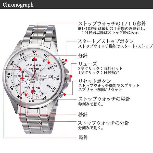 クロノグラフ セイコー 腕時計 SEIKO 時計 海外モデル メンズ 人気