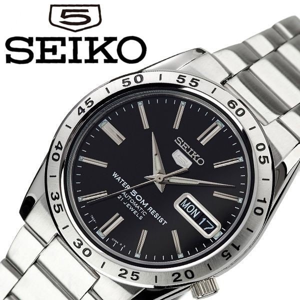 セイコー 腕時計 SEIKO 時計 セイコーファイブ SEIKO5 メンズ ブラック SNKE01K1