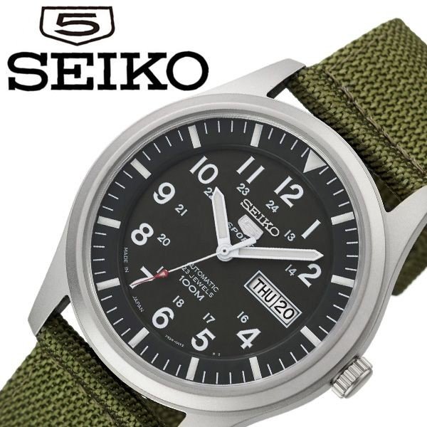 セイコー 腕時計 SEIKO 時計 セイコーファイブ スポーツ SEIKO5 SPORTS メンズ グリーン SNZG09J1