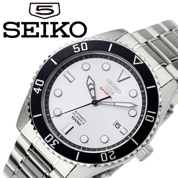 セイコー 腕時計 SEIKO 時計 セイコーファイブ スポーツ SEIKO5 SPORTS メンズ シルバー SRPB87J1