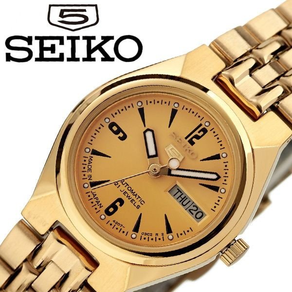 セイコー 腕時計 SEIKO 時計 セイコーファイブ SEIKO5 レディース 腕時計 ゴールド S ...
