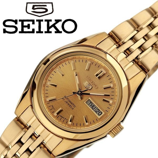 セイコー 腕時計 SEIKO 時計 セイコーファイブ SEIKO5 レディース 腕時計 ゴールド SYMA38K1