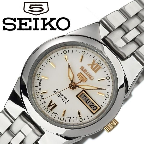 セイコー 腕時計 SEIKO 時計 セイコーファイブ SEIKO5 レディース 腕時計 ホワイト S ...