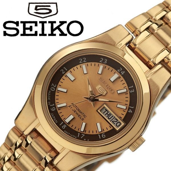 セイコー 腕時計 SEIKO 時計 セイコーファイブ SEIKO5 レディース 腕時計 ゴールド S ...
