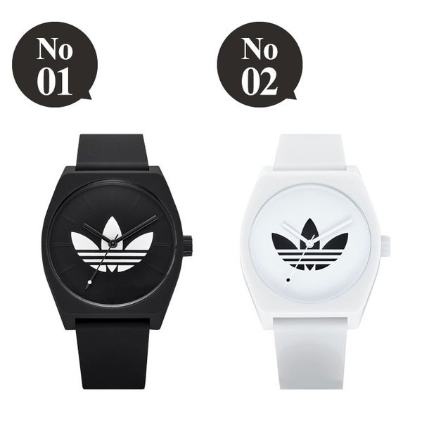 adidasオリジナル腕時計 - ラバーベルト