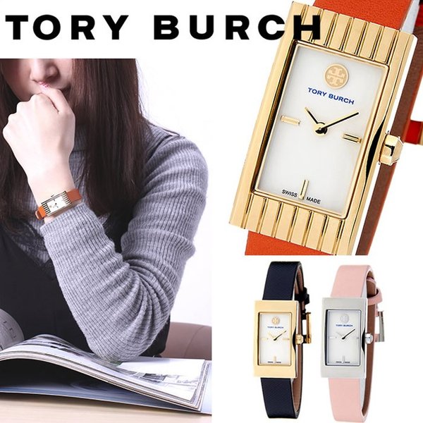 トリーバーチ 腕時計 レディース TORYBURCH 時計 トリー バーチ TORY BURCH ピンク ブラック オレンジ スイス製 スイスメイド アウトレット｜hstyle