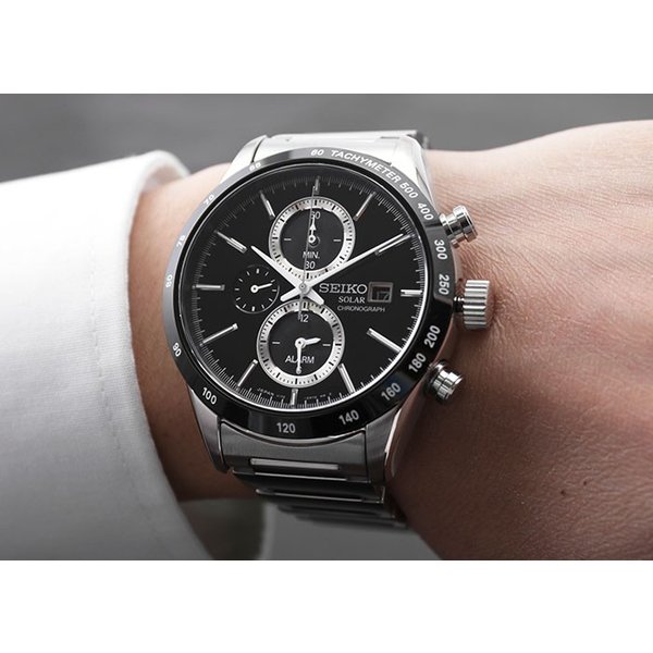 セイコーセレクションメンズクロノグラフウォッチ 楽天市場】セイコー ソーラー 時計 SEIKO SELECTION 腕時計