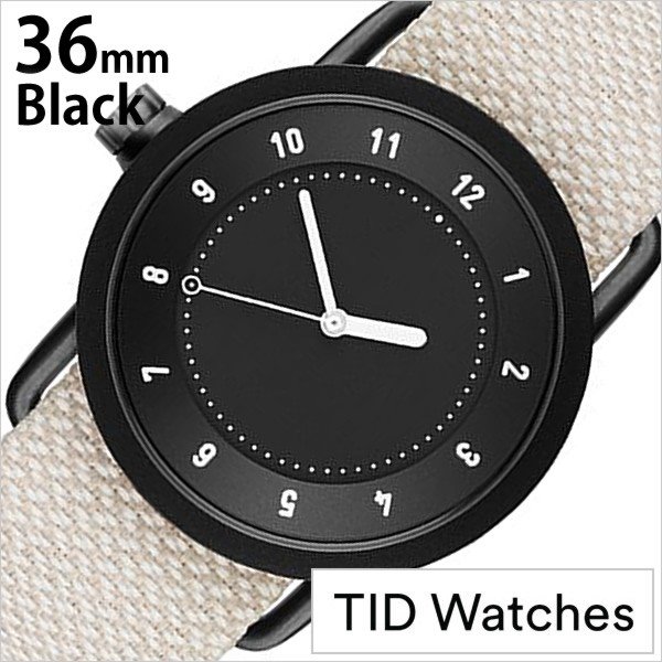ティッド ウォッチズ 腕時計 TIDWatches 時計 クヴァドラ Kvadrat メンズ レディース 腕時計 ブラック TID01-BK36-SAND