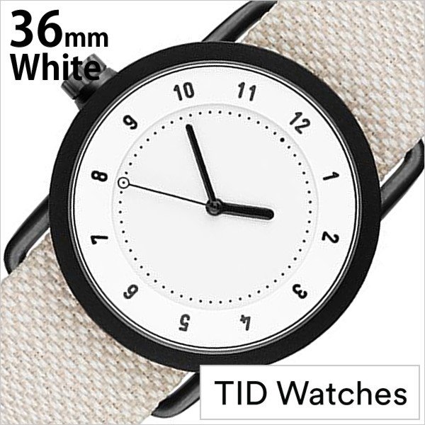 ティッド ウォッチズ 腕時計 TIDWatches 時計 クヴァドラ Kvadrat メンズ レディース 腕時計 ホワイト TID01-WH36-SAND