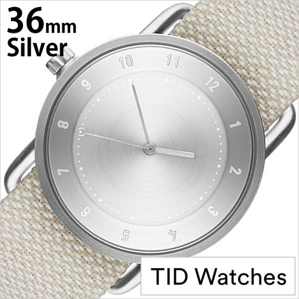 ティッド ウォッチズ 腕時計 TIDWatches 時計 クヴァドラ Kvadrat メンズ レディース 腕時計 シルバー TID02-SV36-SAND