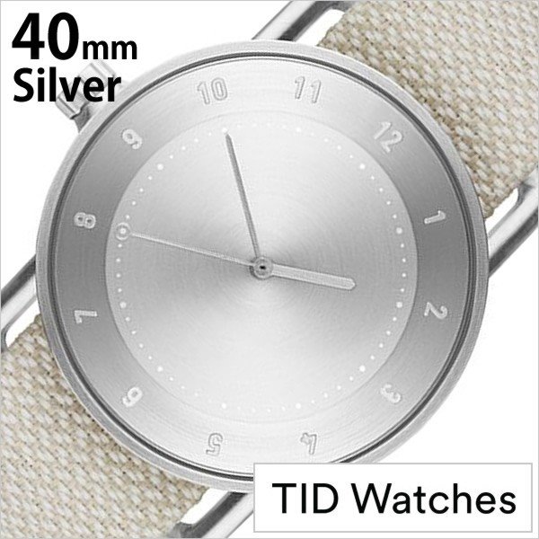 ティッド ウォッチズ 腕時計 TIDWatches 時計 クヴァドラ Kvadrat メンズ レディース 腕時計 シルバー TID02-SV40-SAND