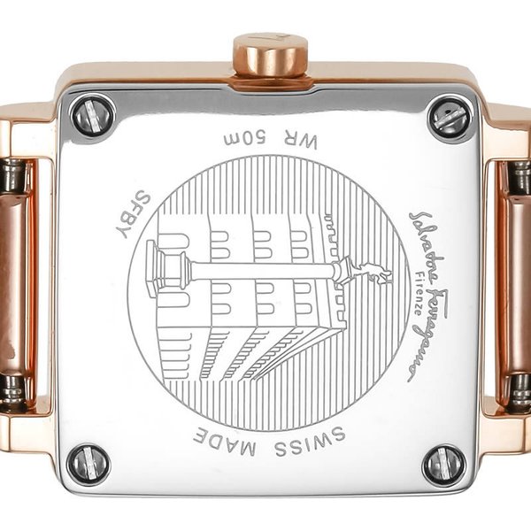 Salvatore Ferragamo 腕時計 サルバトーレフェラガモ 時計 スクエア SQUARE レディース 腕時計 ホワイト SFBY00219の画像