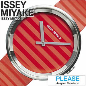 ISSEY MIYAKE 腕時計 イッセイ ミヤケ 時計 ジャスパー モリソン プリーズ Jasper Morrison Please メンズ腕時計 レッド SILAAA03