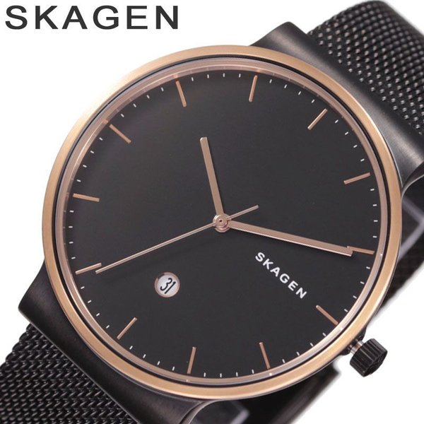 スカーゲン 腕時計 SKAGEN 時計 SKAGEN 腕時計 スカーゲン 時計 アンカー ANCHER メンズ 腕時計 ブラック SKW6296