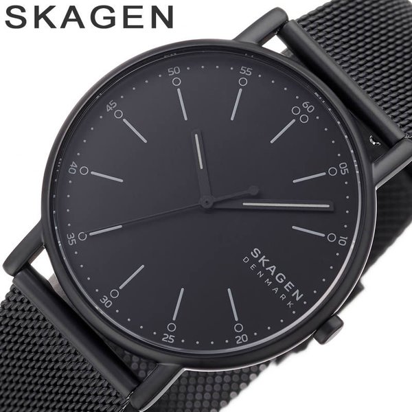 SKAGEN 腕時計 スカーゲン 時計 シグネチャー SIGNATUR ユニセックス 腕時計 ブラック SKW6579