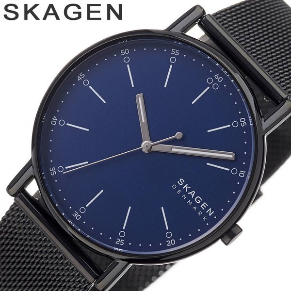 SKAGEN 腕時計 スカーゲン 時計 シグネチャー SIGNATUR ユニセックス 腕時計 ネイビー SKW6655