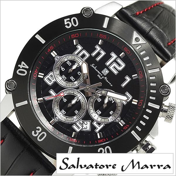 サルバトーレ マーラ 腕時計 Salvatore Marra 時計 SM13115-SSBKSV メンズ