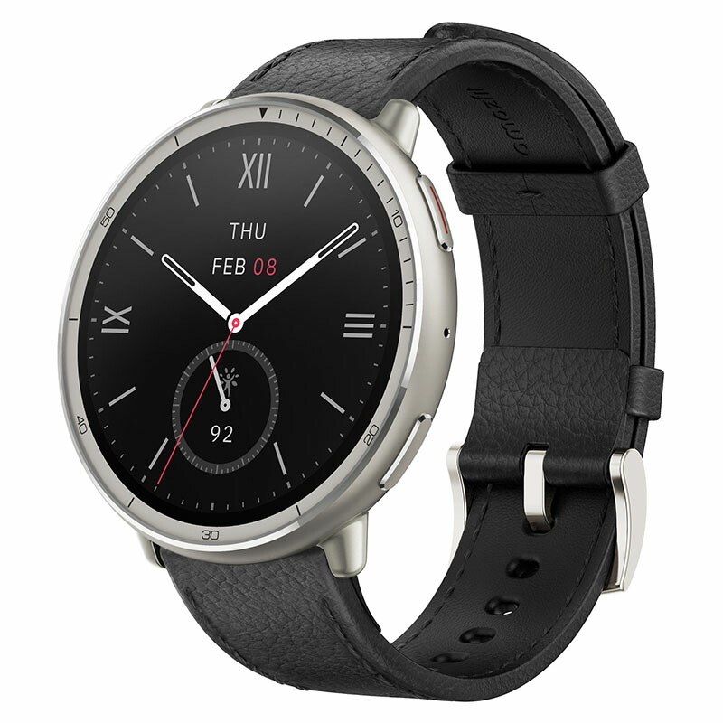 アマズフィット 腕時計 AMAZFIT スマートウォッチ アクティブ2 ユニセックス ブラック レザー SP170073-C225 スポーツ 睡眠 人気 おすすめ おしゃれ プレゼント_3