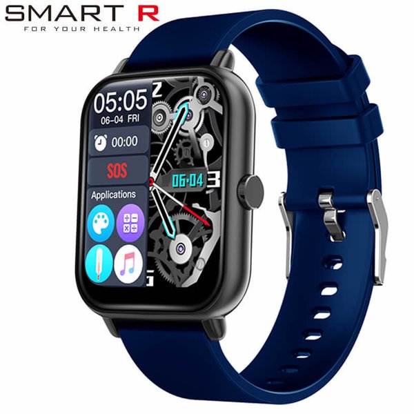 スマートR 腕時計 SMART R 時計 スクエア デザイン iphone対応 Android対応 表面温度測定機能 血中酸素測定機能 通知機能 カロリー計算 心拍数計測 NY-17