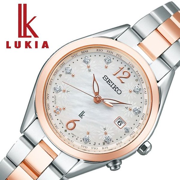 セイコー 腕時計 SEIKO 時計 ルキア LUKIA レディース ホワイト・白蝶貝 SSQV072
