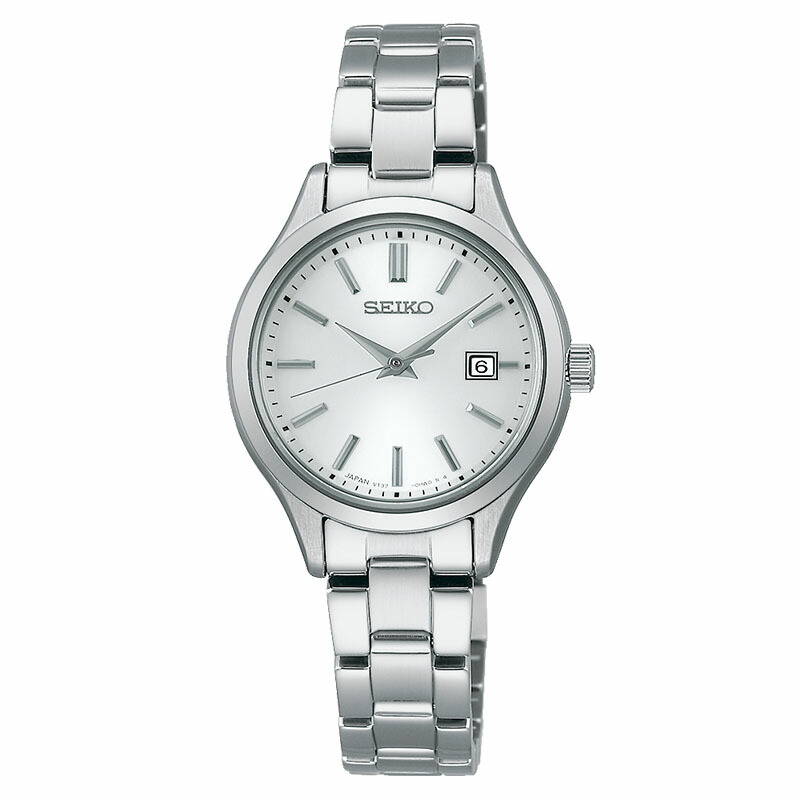 セイコー ソーラー 腕時計 SEIKO 時計 セレクション SELECTION 女性 レディース ソーラー時計 Sシリーズ ペア STPX093 日付 白 ホワイト シンプル 母 お母さん｜hstyle｜02