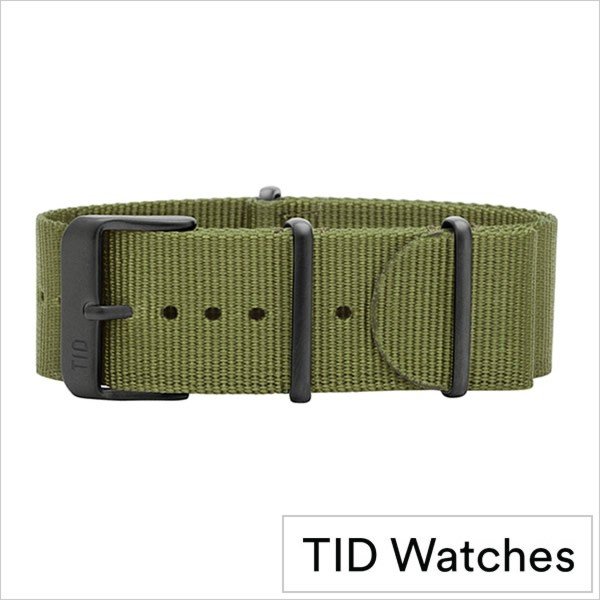 ティッド ウォッチ 時計ベルト TID Watches TID-BELT-BK-NGR メンズ レディース
