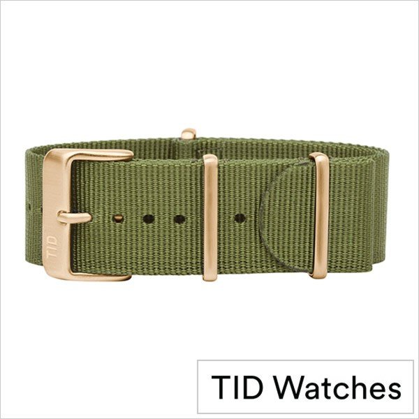 ティッド ウォッチ 時計ベルト TID Watches TID-BELT-GD-NGR メンズ レディース