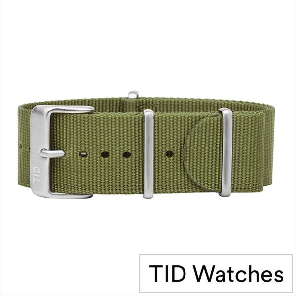 ティッド ウォッチ 時計ベルト TID Watches TID-BELT-SV-NGR メンズ レディース