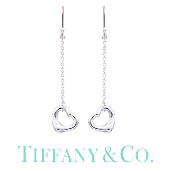 オープンハート ティファニー ピアス Tiffany＆co ジュエリー エルサ・ペレッティ Elsa Peretti レディース 19611221 TPI