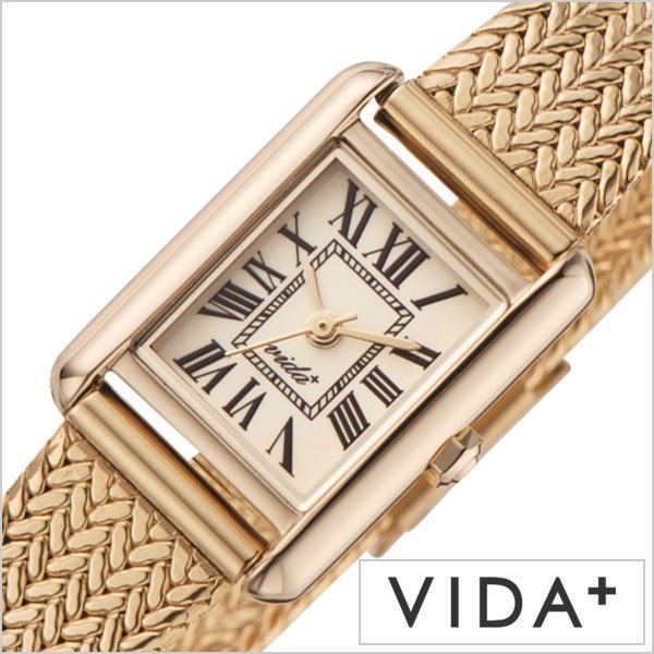 ヴィーダプラス 腕時計 VIDA+ 時計 VD-JM83930-GD レディース