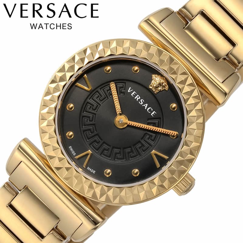 ヴェルサーチ 腕時計 VERSACE 時計 ミニ ヴァニティ MINIVANITY レディース 腕時計 ブラック VEAA00518 ヴェルサーチ イタリア デザイン 高級 話題 人気