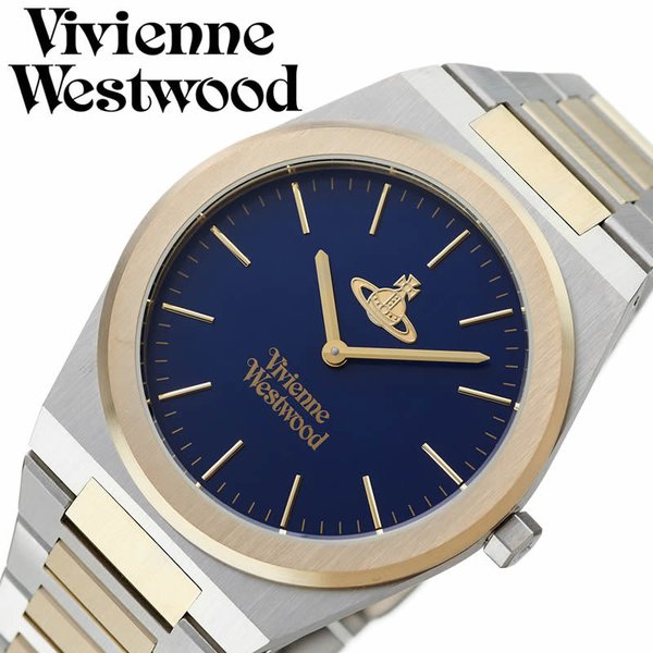 【クーポン】 ヴィヴィアン ウエストウッド 腕時計 Vivienne Westwood 時計 ビビアン 男性 向け メンズ VV245DBLSG ラウンド 円形 ブルー ゴールド シルバー 【CE1914124062】(12527円)