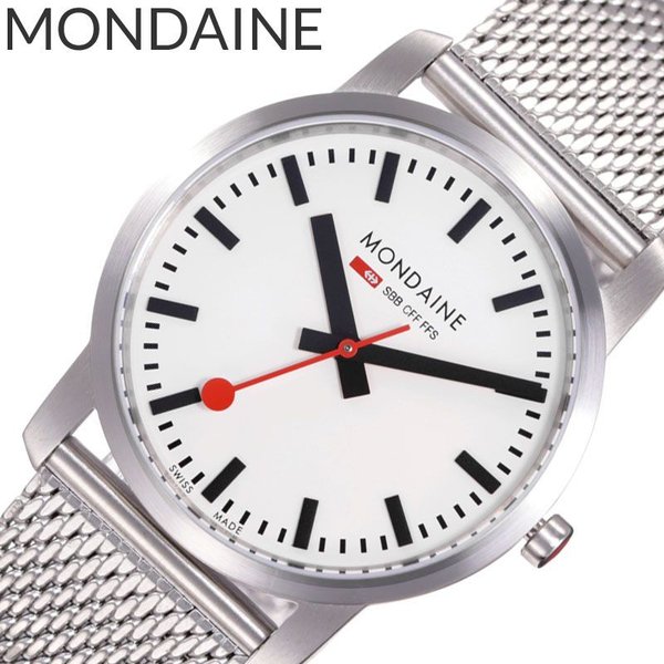 MONDAINE 腕時計 モンディーン 時計 シンプリー エレガント Simply Elegant メンズ/レディース ホワイト A400.30351.16SBM