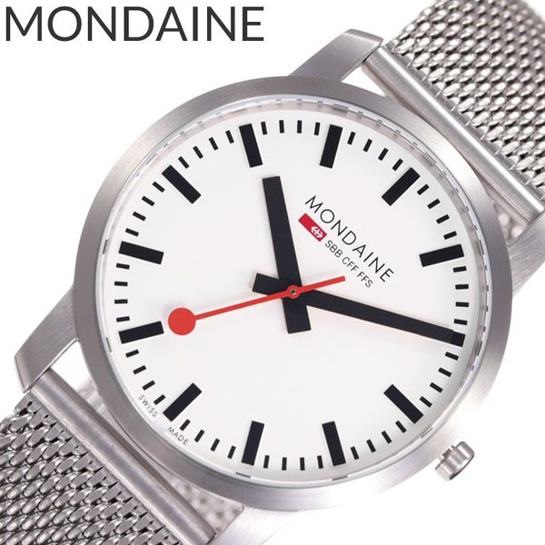 MONDAINE 腕時計 モンディーン 時計 シンプリー エレガント Simply Elegant メンズ ホワイト A638.30350.16SBM