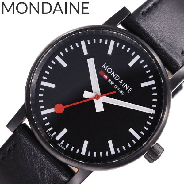 MONDAINE 腕時計 モンディーン 時計 エヴォ EVO 2 メンズ/レディース ブラック MSE.35121.LB