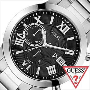 ゲス 腕時計 GUESS 時計 ゲス時計 ゲス腕時計 アトラス ATLAS メンズ ブラック  W0668G3