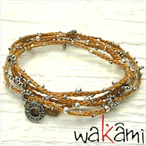 Yahoo! Yahoo!ショッピング(ヤフー ショッピング)wakami アクセサリー ワカミ ブレスレット ロングラップ ブレスレット マスタード WA0293-8 セール