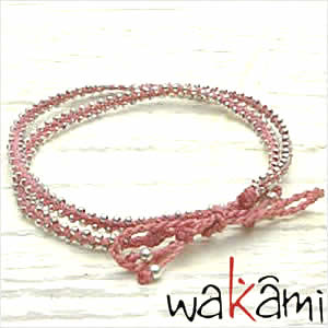 Yahoo! Yahoo!ショッピング(ヤフー ショッピング)wakami アクセサリー ワカミ ブレスレット ショートラップ ブレスレット フーシア WA0295-7 セール