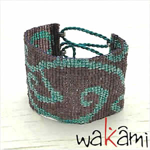 Yahoo! Yahoo!ショッピング(ヤフー ショッピング)wakami アクセサリー ワカミ ブレスレット ビーズドカフ ブレスレット パープル WA0348 セール